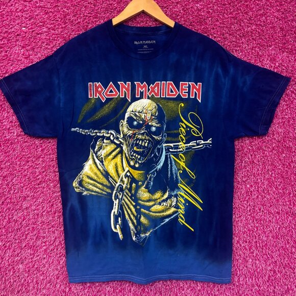 Iron Maiden Piece of Mind Heavy Album Art Metal Tie Dye M - Picture 1 of 4